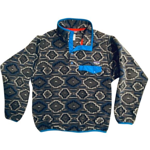 Patagonia Other - patagonia Synchilla Snap T Mens Small Aztec Yanaba Forge Pullover Fleece Jacket